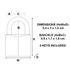 Cadenas à clés largeur 30 mm en laiton MASTER LOCK