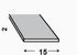 Profilé plat aluminium brut 15 x 2 mm 2 m  CQFD