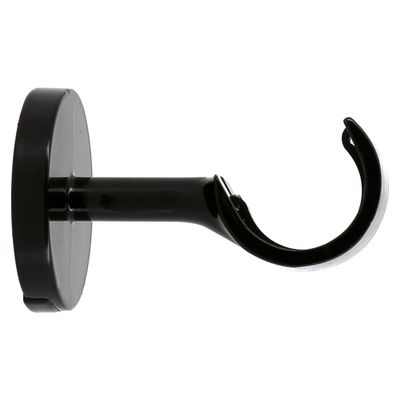 Support ouvert en métal 60 mm diam 28 mm Finition Noir brillant par 2 - MOBOIS