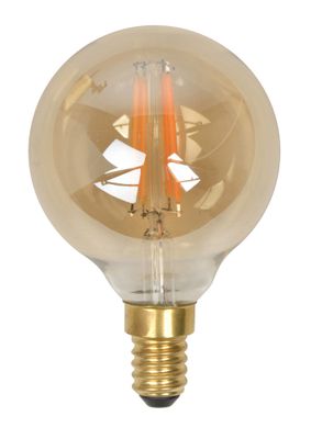 Lot de 2 ampoules LED E14 décorative ambrée G60 4W = 343 lumens blanc chaud - COREP