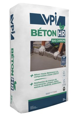 Béton HR bas carbon classe C30/C37 25 kg - VPI