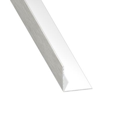 Cornière égale aluminium anodisé brossé 10 x 10 x 1 mm 2,50 m CQFD