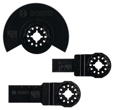 Set d'accessoires 3 pièces bois et métal pour outils multifonctions Promoline BOSCH