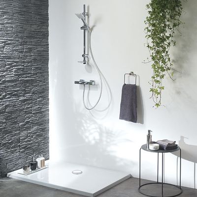 Bonde de douche tourbillon diamètre 90 mm à sortie verticale WIRQUIN