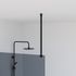 Barre de fixation murale 60 cm verticale noire pour paroi de douche - OCEA
