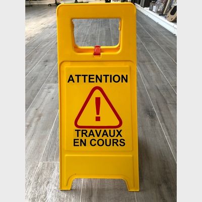 Panneau signalisation travaux en cours MOTTEZ