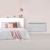 Radiateur à inertie sèche Keops 2000 W  horizontal blanc CHAUFELEC
