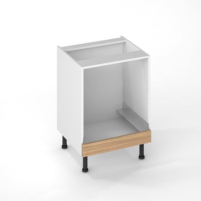 Bandeau bas four effet bois pour meuble de cuisine Nocce01 10 x 60 cm OFITRES