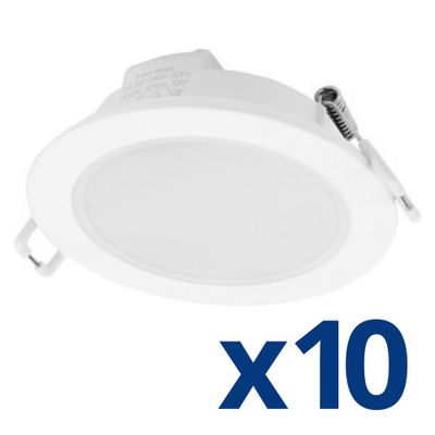 Spots LED encastrables salle de bain IP65 et BBC Blanc par 10 - Lea ARIC