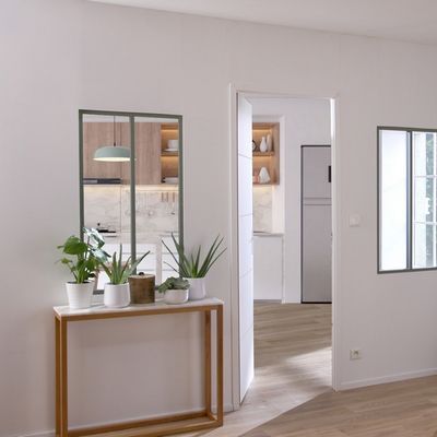 Verrière d'atelier MDF (vitrage vendu séparément) 2 éléments hauteur 107,5 x largeur 60,2 cm - MOTTEZ