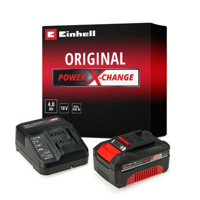 Batterie 18 V 4,0 Ah avec chargeur Power X-Change Starter Kit EINHELL