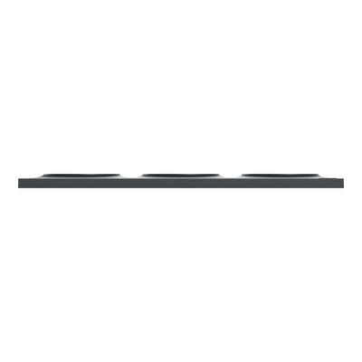Plaque de finition 3 postes anthracite - Odace 2011 Styl SCHNEIDER ELECTRIC