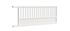 Portail coulissant aluminium JULES l.3,00 x H.1,35 m blanc  - PREFALU