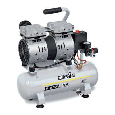 Compresseur à air silencieux 6 L 0,75 HP - MECAFER