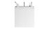 Meuble de salle de bains Gaya 2 portes L80 x H50 x P46 cm MDF blanc