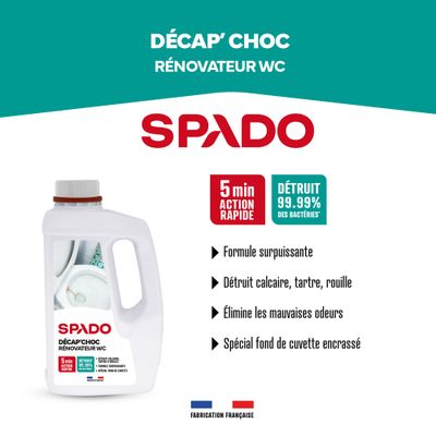Rénovateur décapeur pour WC Décap'choc 1 l SPADO