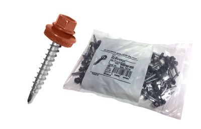 Vis autoperceuses avec rondelles d'étanchéité pour TUILE R Rouge - kit de 50 vis - BACACIER