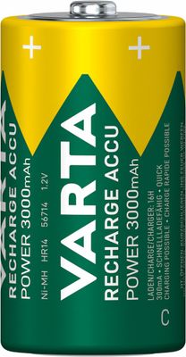 Piles rechargeables HR14 (C) Accu power par 2 - VARTA