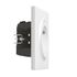 Prise électrique connectée encastrable avec terre + plaque Blanc - Dooxie with Netatmo LEGRAND