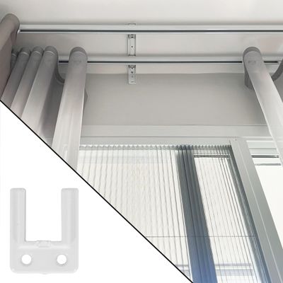 Support naissance en métal pour rail 24x16 mm Finition Blanc par 2 - MOBOIS