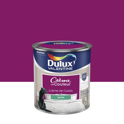 Peinture Crème de Couleur Crème de Cassis satin 0,5 L - DULUX VALENTINE