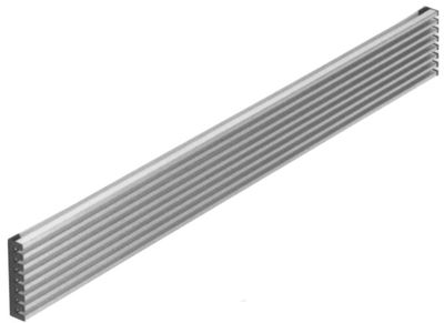 Grille de ventilation 60 cm chrome mat OFITRES