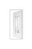 Porte d'entrée Berlin pvc blanc poussant droit 215 X 90 cm CLOSY
