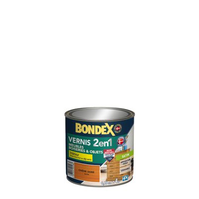 Vernis Bois Chêne Doré Satin 0,25L - BONDEX