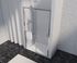 Porte de douche coulissante 100x200 cm profilé chrome verre transparent 8 mm Signature - OCEA