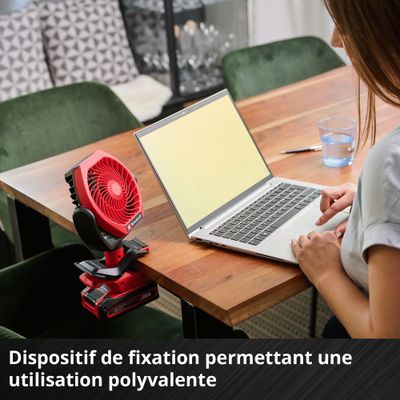 Ventilateur de table/chantier sans fil sans batterie GC-CF 18/110 Li-Solo 18 V - EINHELL