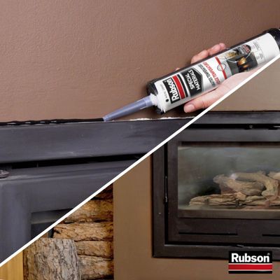 Mastic Special Materials haute température noir 280 ml RUBSON