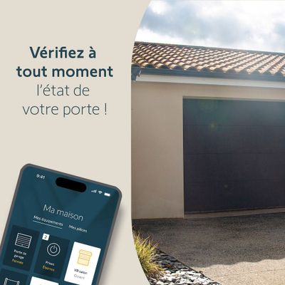 Motorisation pour porte de garage SERENIA IO 700 connect - SOMFY