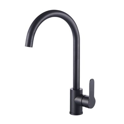 Robinet de cuisine bec rond Noir Gribs - EDOUARD ROUSSEAU