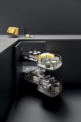 Rangement d'angle coulissant et réversible UNIKO pour meuble de cuisine L 100 cm VIBO