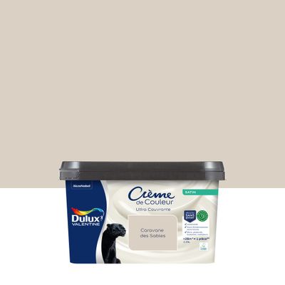 Peinture crème de couleur Caravane des Sables satin 2,25L - DULUX VALENTINE