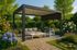 Rideau pour pergola bioclimatique PER4030BI et PER4030BISOL en PVC gris 3 m, Livraison à domicile incluse - HABRITA