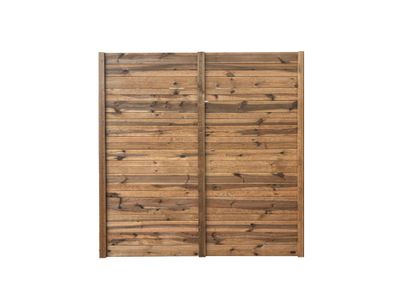 Panneau bois occultant en pin traité autoclave Evolu H 21 Ekla Klassic - 32 x 1760 x 1800 mm - DEBARGE