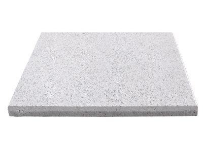 Dalle extérieure béton lisse 50 x 50 x 4,3 cm Sablée Blanc Gris T7 - GGI