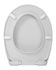 Abattant WC déclipsable frein de chute thermoplastique blanc Nissa Premium - SIAMP