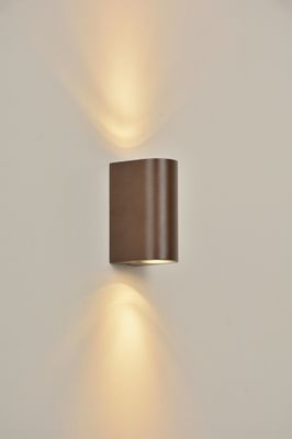 Applique extérieur 2 lumière GU10  William rouille IP44 2x35W - COREP