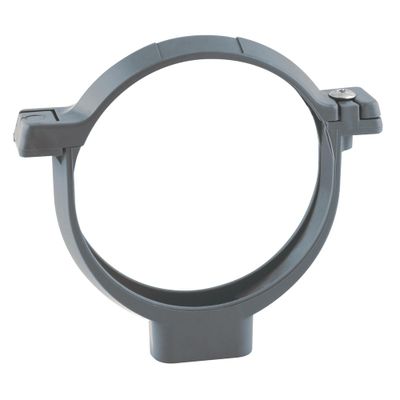 Collier de fixation à vis pour tube de descente Ø80 gris - FITT