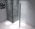 Paroi de douche latérale fixe 80x195 cm profilé noir verre transparent 6 mm Serenity - OCEA