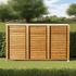 Panneau brise vue persienne avec ventelles mobiles en bois traité L 100 x H 200 cm, Livraison à domicile incluse - HABRITA
