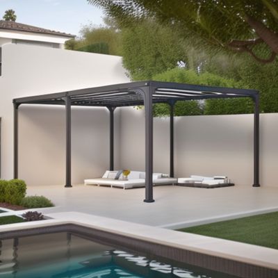 Pergola bioclimatique aluminium 3,6 x 5,98 m 21.52 m² FORESTA