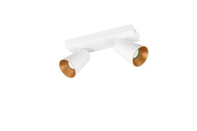 Réglette 2 spots GU10 Sharp blanc 2x10W - TRIO