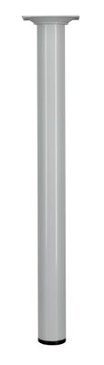 Pied de table basse rond blanc diamètre 30 x 350 mm CIME