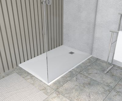 Receveur de douche 90x140 cm résine blanc Monza - OCEA