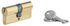 Cylindre de serrure double entrée 30 x 30 mm laiton 3 clés SERRUPRIX