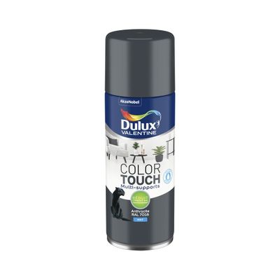 Bombe de peinture Color Touch anthracite mat 400 mL - DULUX VALENTINE