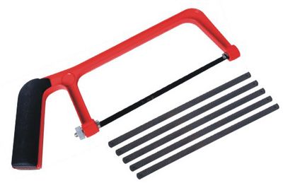 Scie à métaux en aluminium avec 5 lames - JP OUTILLAGE